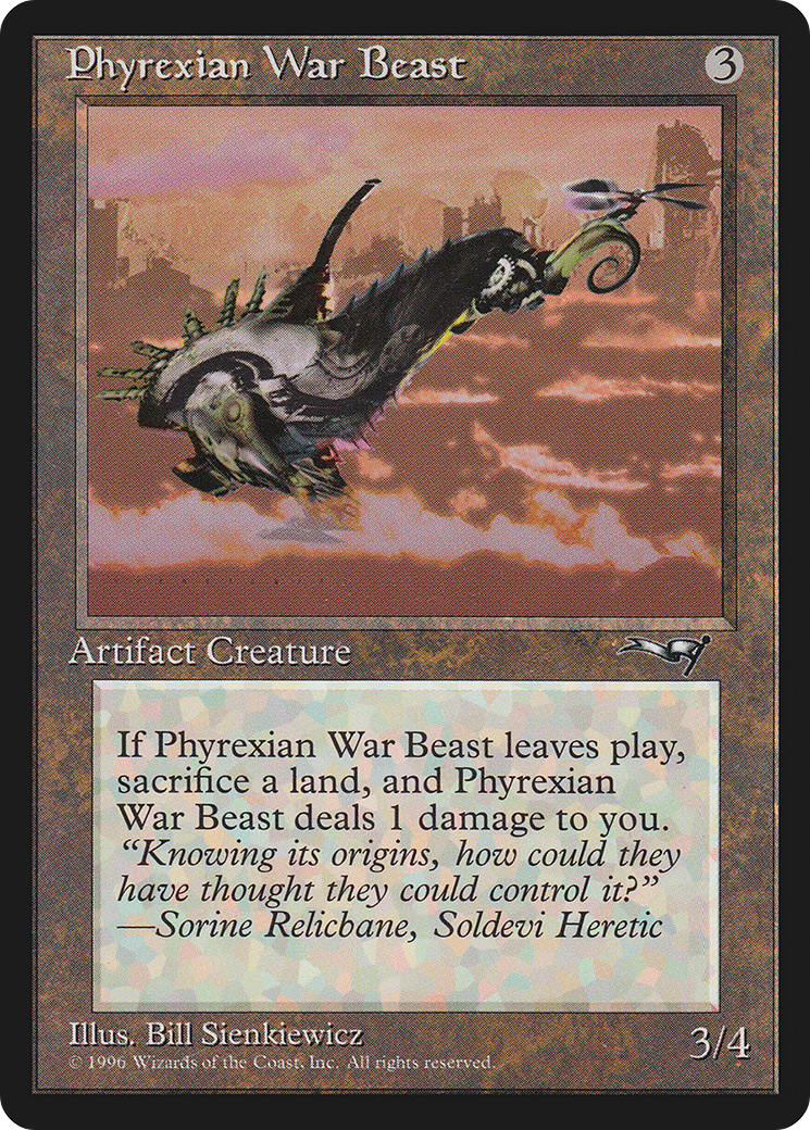 Phyrexian War Beast (Facing Right) (ALL-170) - Alliances