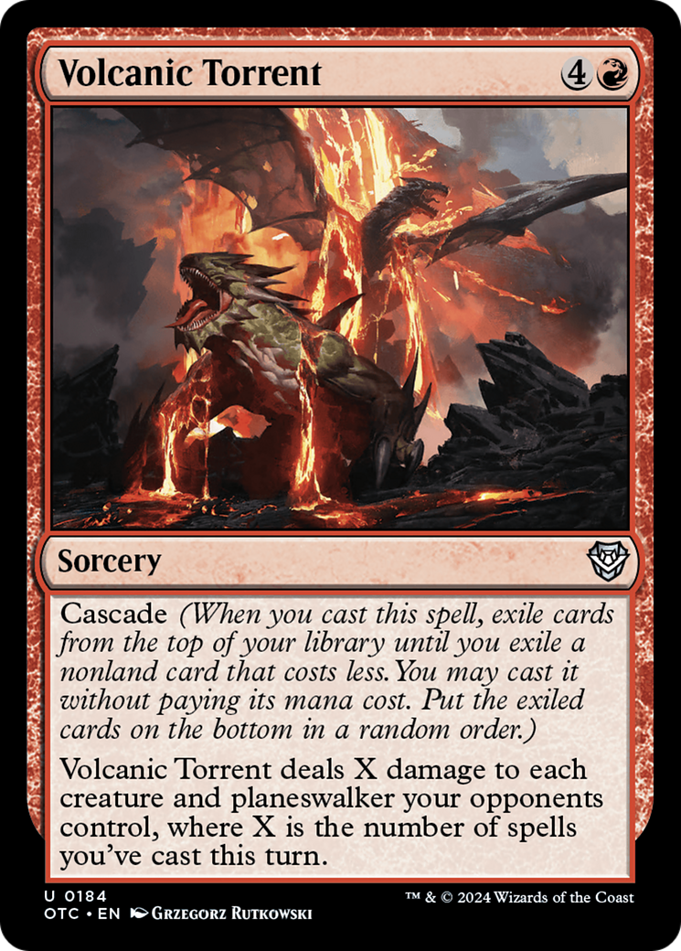 Volcanic Torrent (OTC-184) - Outlaws of Thunder Junction Commander