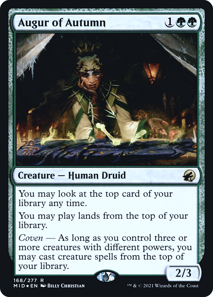 Augur of Autumn (PRE-168) - Innistrad: Midnight Hunt Promos Foil