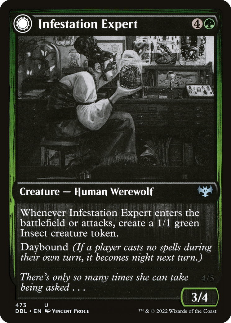 Infestation Expert (DBL-473) - Innistrad: Double Feature: (Double Faced Transform)