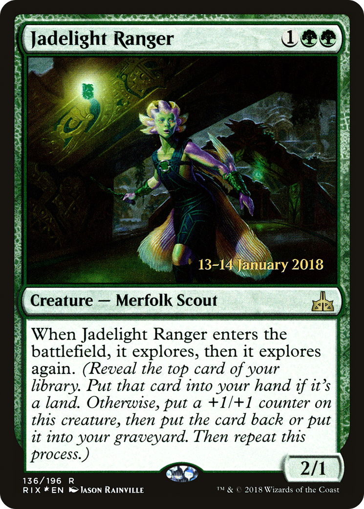 Jadelight Ranger (PRE-136) - Rivals of Ixalan Promos Foil