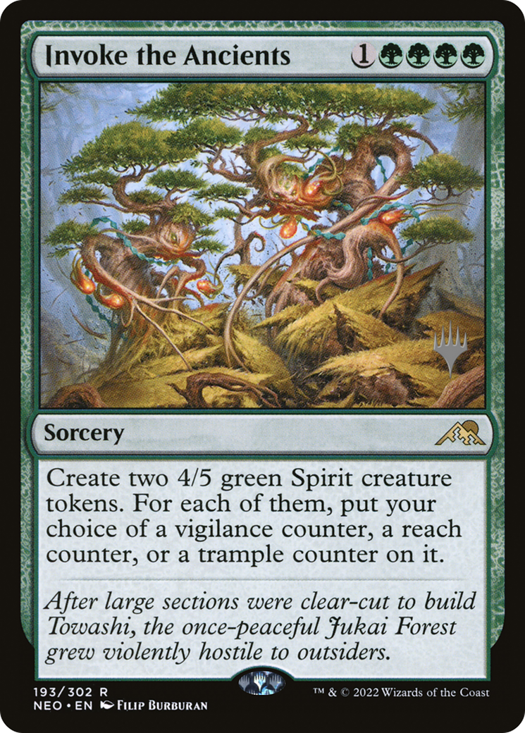 Invoke the Ancients (PPNEO-193) - Kamigawa: Neon Dynasty Promos Foil