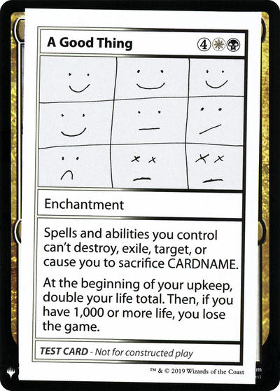 A Good Thing (CMB1-) - Mystery Booster Playtest Cards 2019