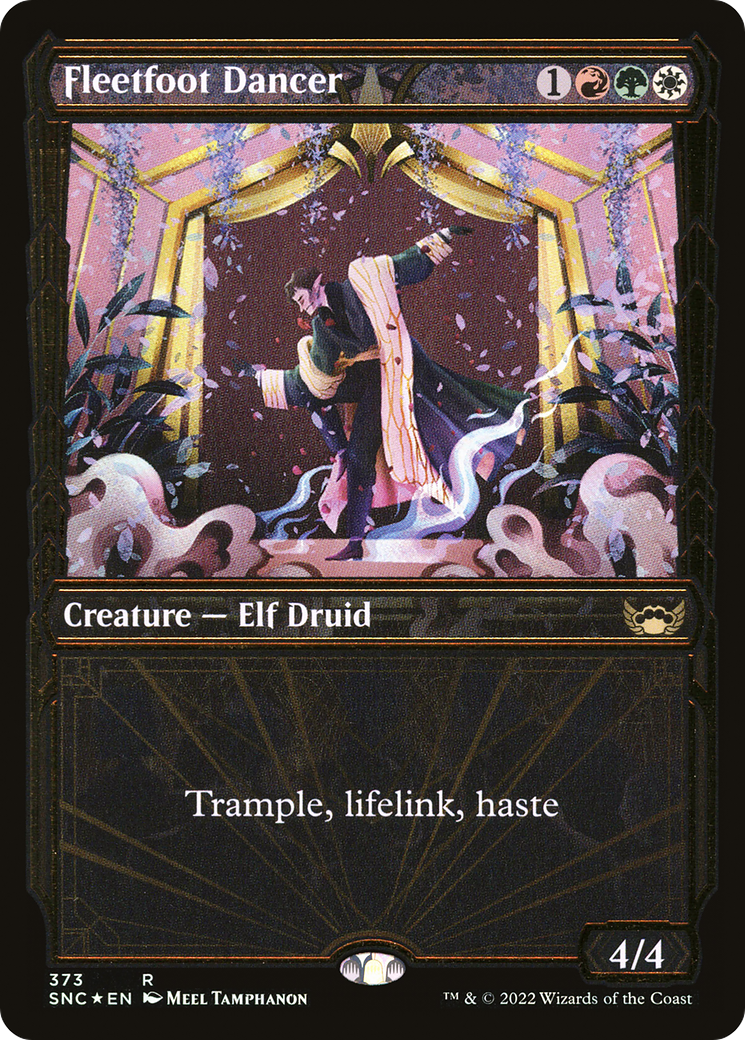 Fleetfoot Dancer (Showcase Golden Age Gilded Foil) [Streets of New Capenna]