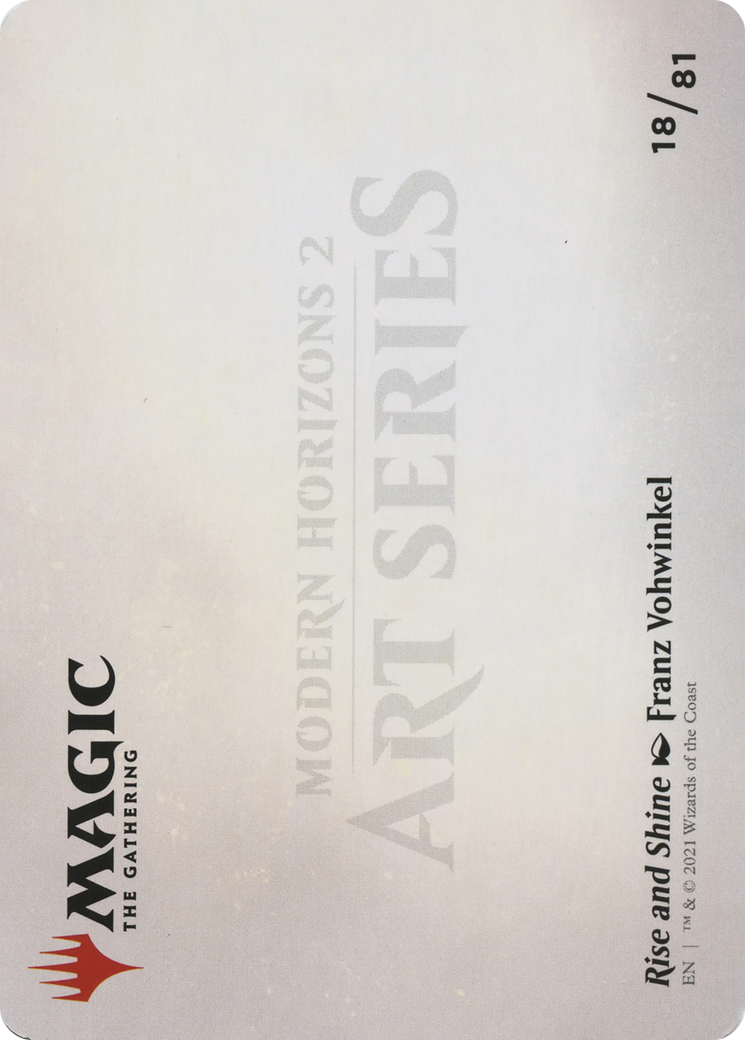 Rise and Shine // Rise and Shine (AMH2-018) - Modern Horizons 2 Art Series (Borderless)