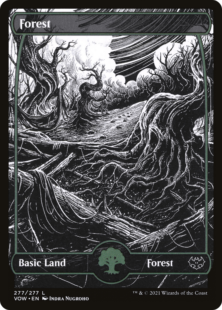 Forest (277) (VOW-277) - Innistrad: Crimson Vow: (Showcase) Foil