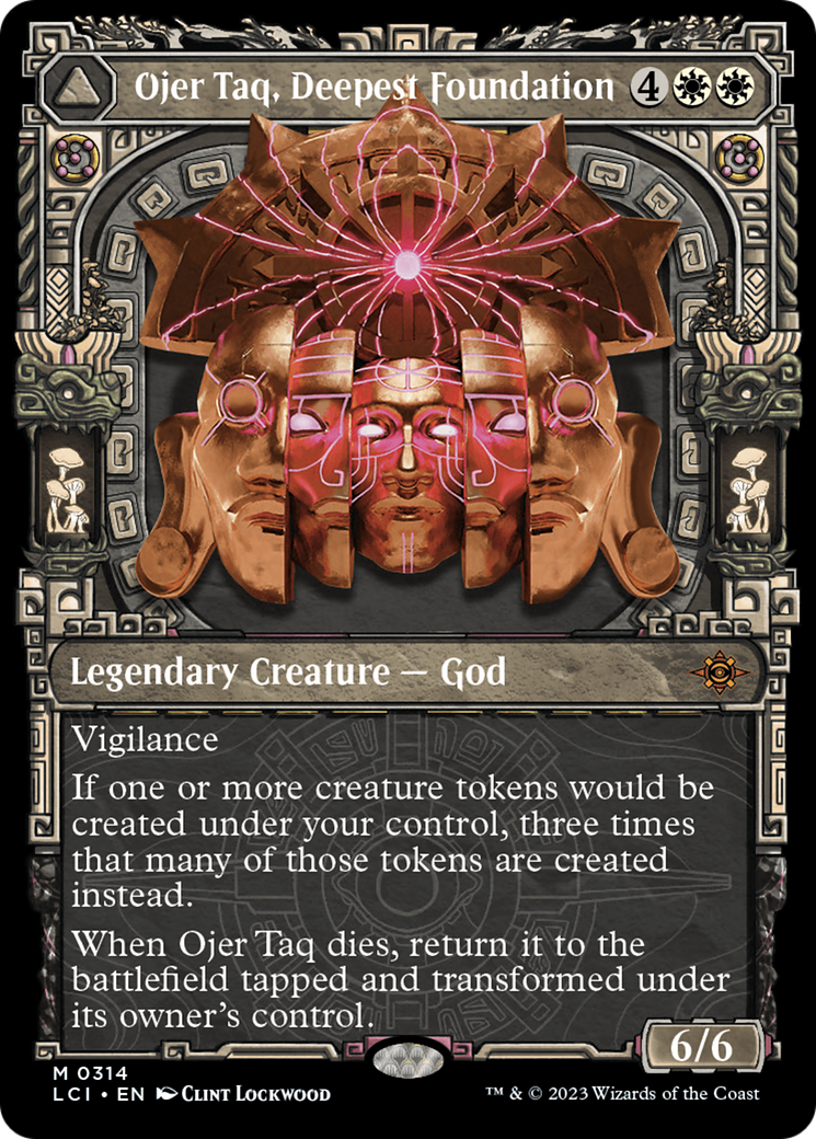 Ojer Taq, Deepest Foundation (Showcase) (LCI-314) - The Lost Caverns of Ixalan: (Showcase) Foil