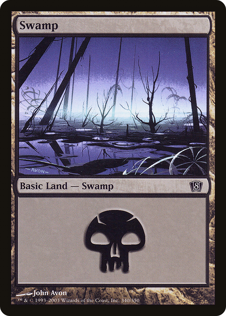 Swamp (340) (8ED-340) - 8th Edition