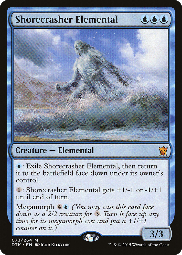 Shorecrasher Elemental (DTK-073) - Dragons of Tarkir Foil