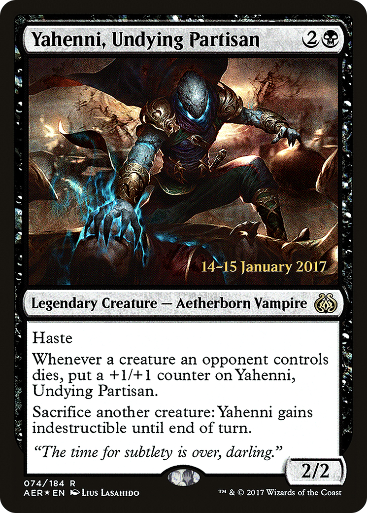 Yahenni, Undying Partisan (PRE-074) - Aether Revolt Promos Foil
