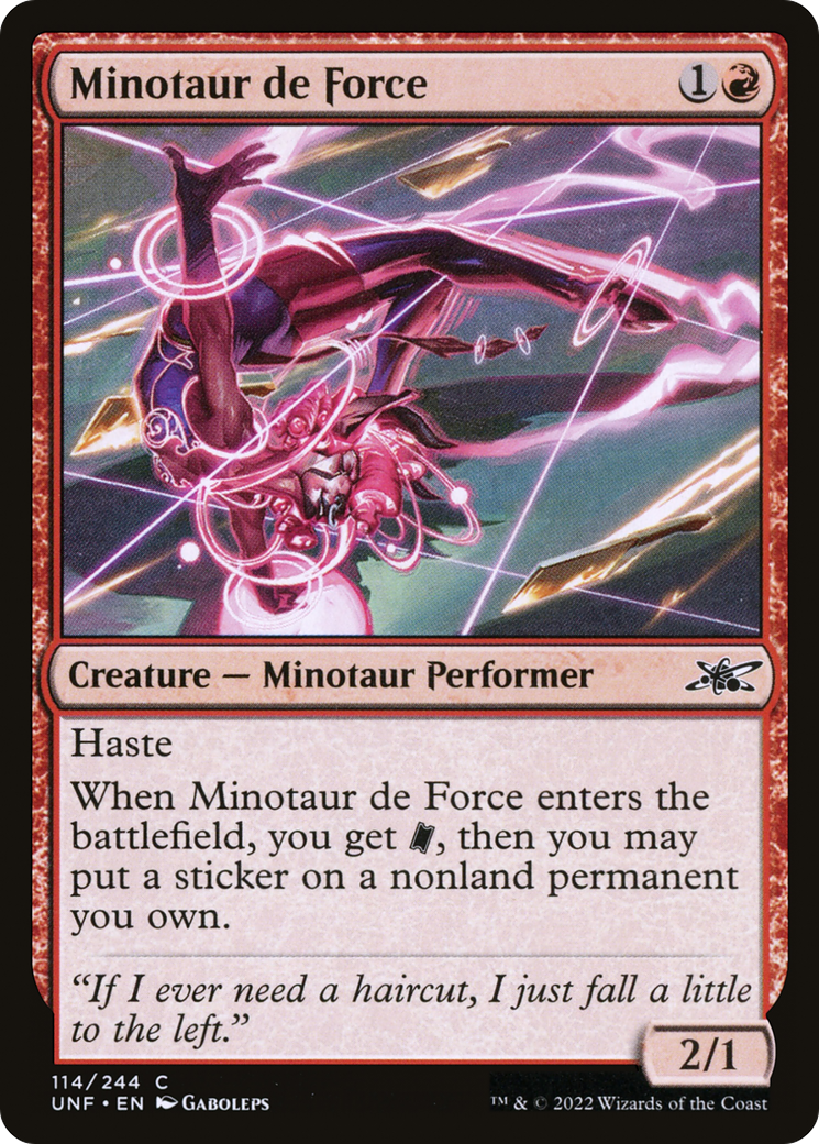 Minotaur de Force (UNF-114) - Unfinity