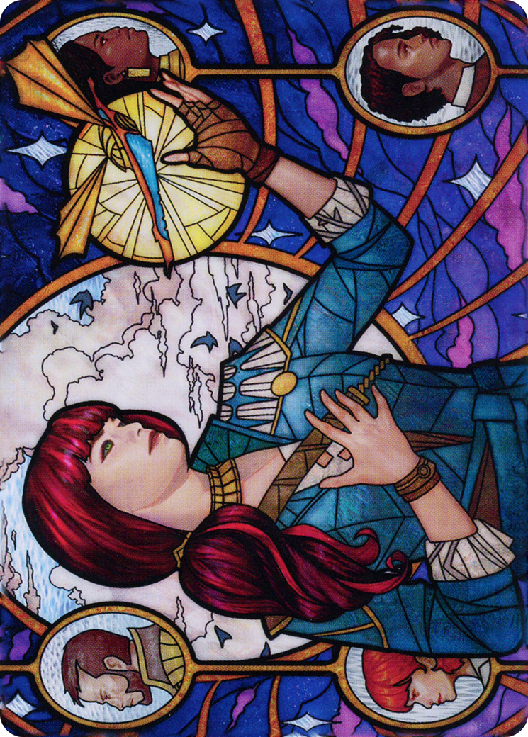 Jhoira, Ageless Innovator // Jhoira, Ageless Innovator (ADMU-073) - Dominaria United Art Series (Borderless) Foil