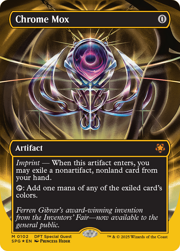 Chrome Mox (Borderless) (First-Place Foil) (SPG-102) - Special Guests (Borderless) Foil