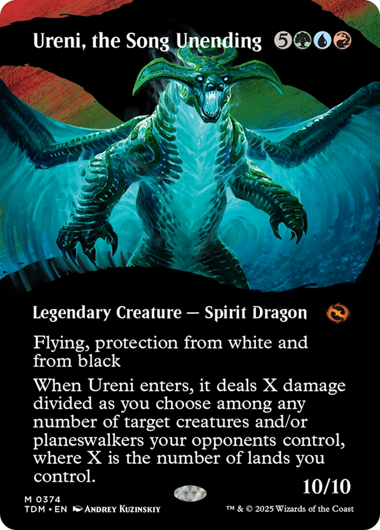 Ureni, the Song Unending (Borderless) (TDM-374) - Tarkir: Dragonstorm: (Showcase) (Borderless)