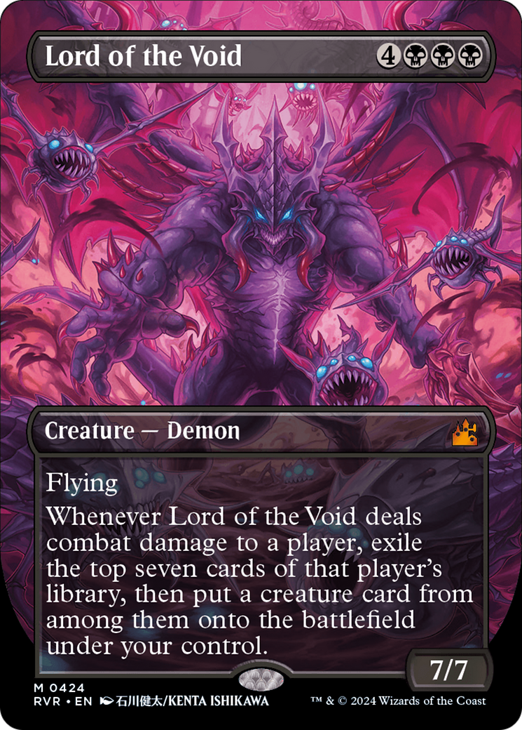 Lord of the Void (Anime Borderless) (RVR-424) - Ravnica Remastered (Borderless) Foil
