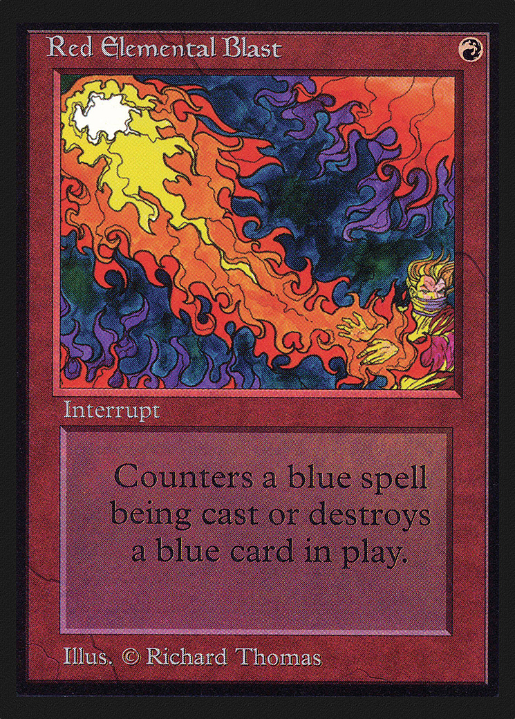 Red Elemental Blast (IE) (IED-) - Intl. Collectors' Edition