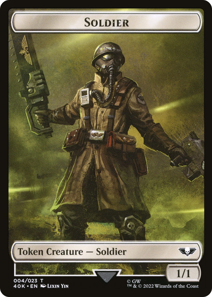 Soldier (T40K-004) - Warhammer 40,000 Tokens