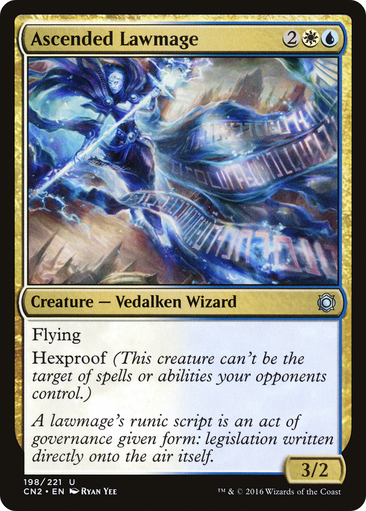 Ascended Lawmage (CN2-198) - Conspiracy: Take the Crown Foil