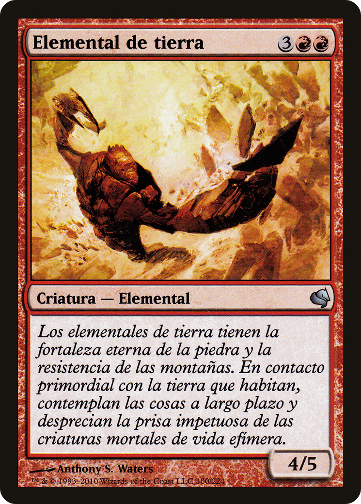 Earth Elemental (Spanish) - "Elemental de tierra" (PS11-100) - Salvat 2011