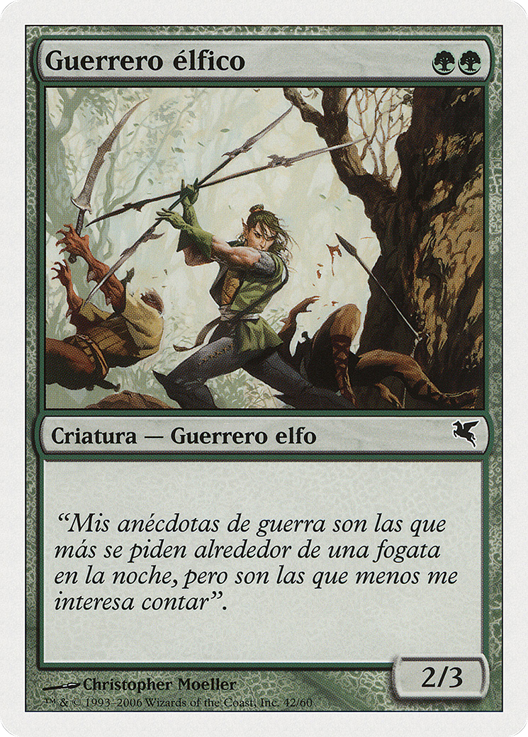 Elvish Warrior (Spanish) - "Guerrero elfico" (B42) (PSAL-B42) - Salvat 2005