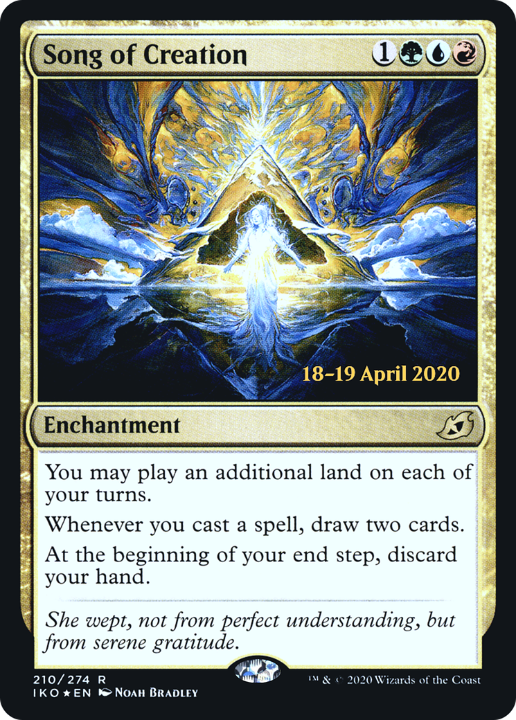 Song of Creation (PRE-210) - Ikoria: Lair of Behemoths Promos Foil