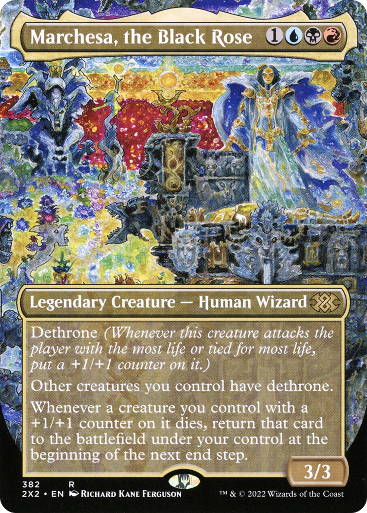 Marchesa, the Black Rose (Borderless) (2X2-382) - Double Masters 2022 (Borderless)