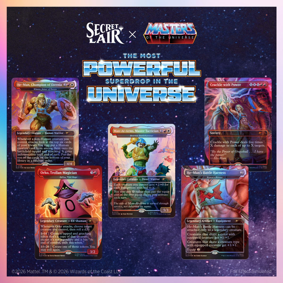 Secret Lair x Masters of the Universe™: By the Power of Grayskull! Foil Edition