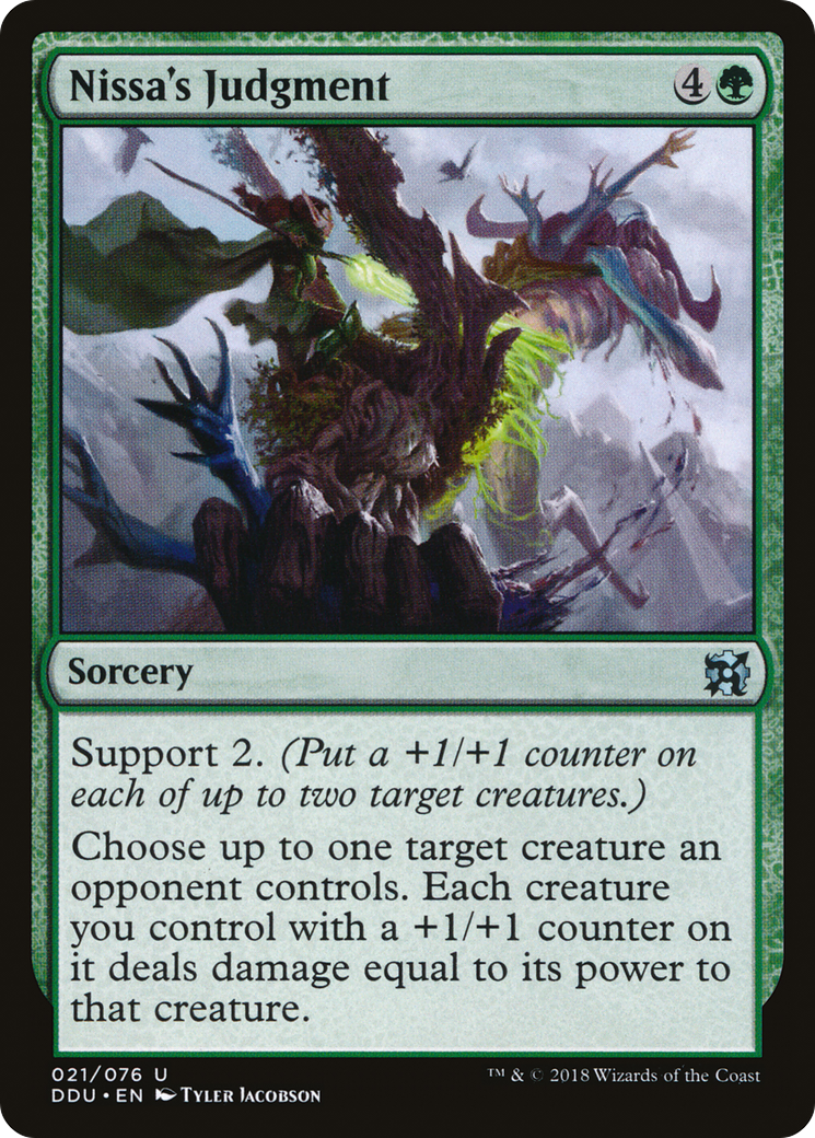 Nissa's Judgment (DDU-021) - Duel Decks: Elves vs. Inventors