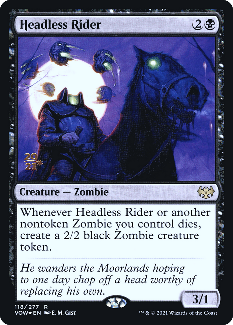 Headless Rider (PRE-118) - Innistrad: Crimson Vow Promos Foil