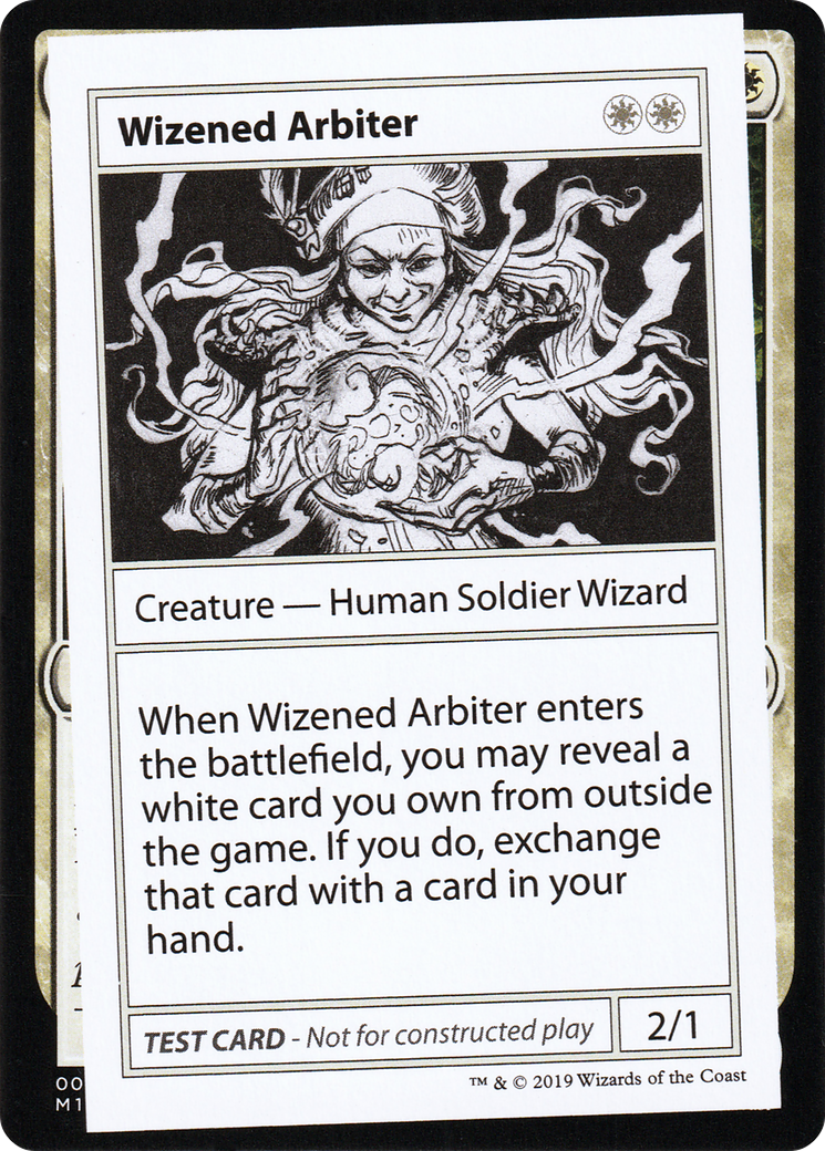 Wizened Arbiter (No PW Symbol) (CMB1-014) - Mystery Booster Playtest Cards 2021