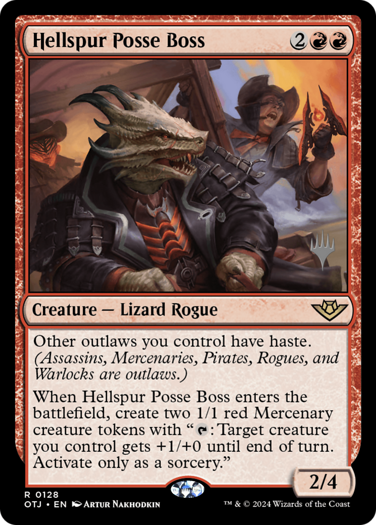 Hellspur Posse Boss (PPOTJ-128) - Outlaws of Thunder Junction Promos
