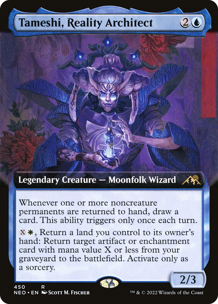 Tameshi, Reality Architect (Extended Art) (NEO-450) - Kamigawa: Neon Dynasty: (Extended Art)