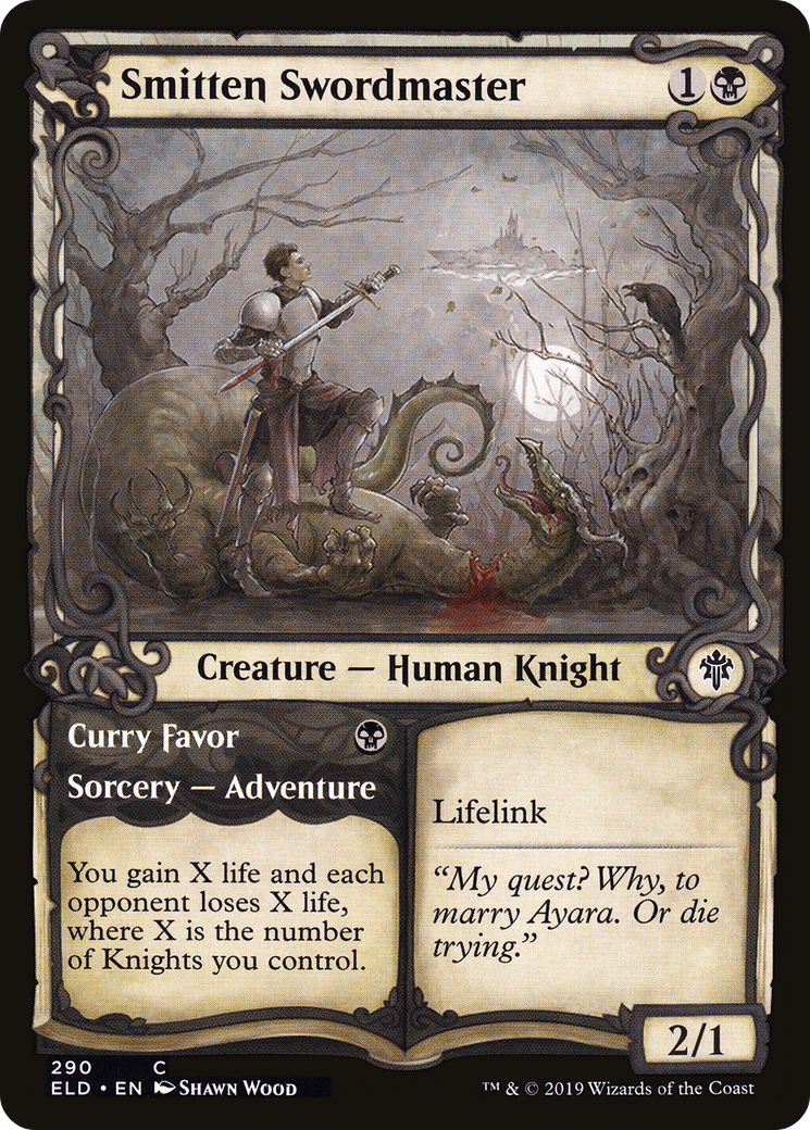 Smitten Swordmaster (Showcase) (ELD-290) - Throne of Eldraine: (Showcase) Foil