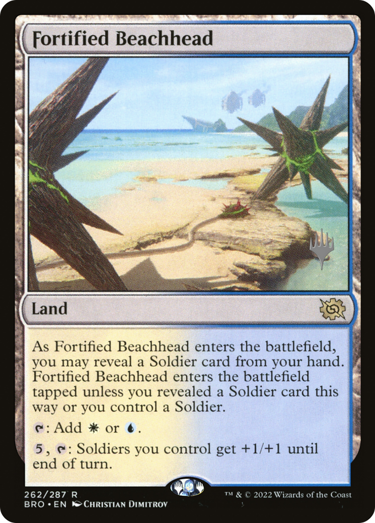Fortified Beachhead (PPBRO-262) - The Brothers' War Promos Foil