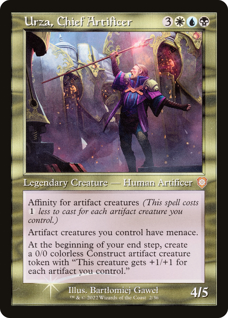 Urza, Chief Artificer (Retro Frame) (BRC-002) - The Brothers' War Commander