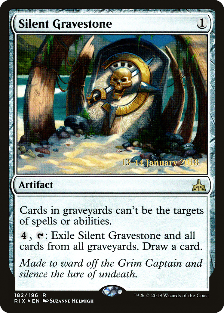 Silent Gravestone (PRE-182) - Rivals of Ixalan Promos Foil