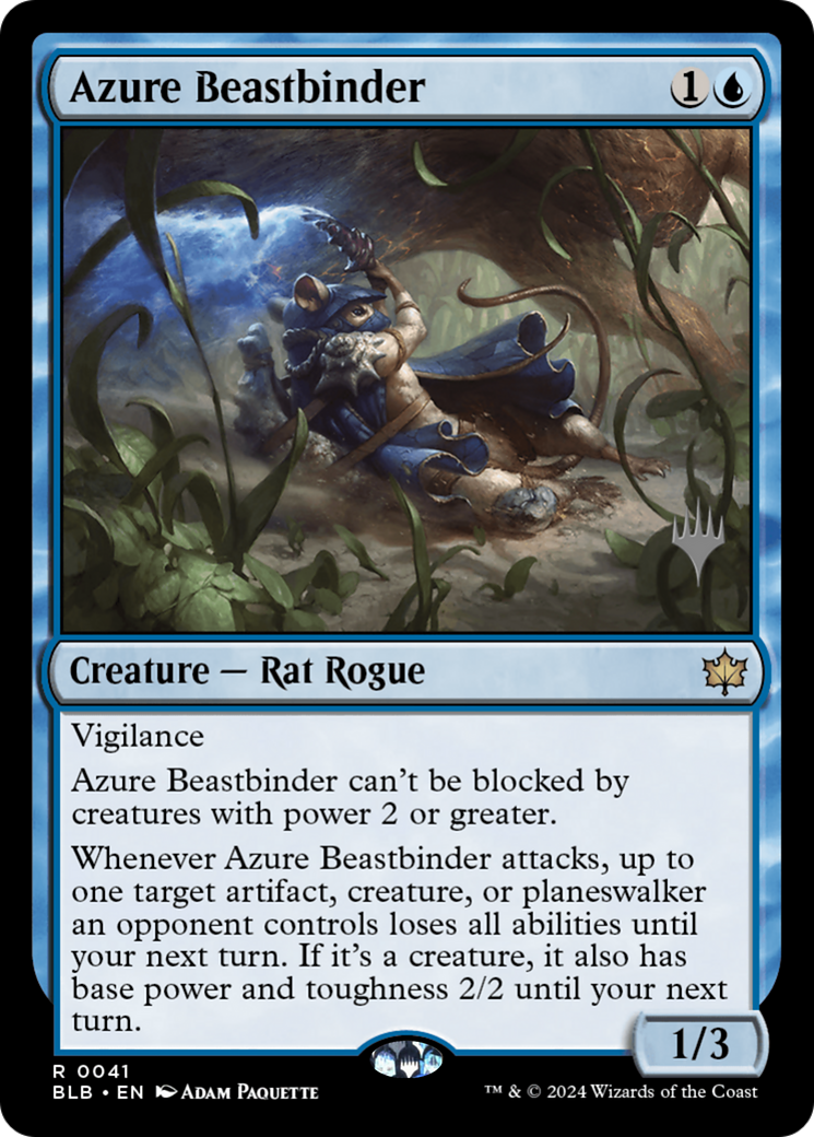 Azure Beastbinder (PPBLB-041) - Bloomburrow Promos Foil
