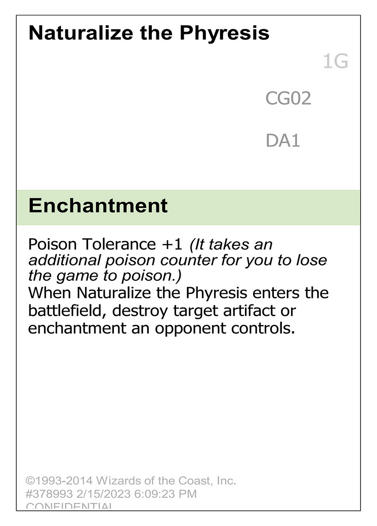 Naturalize the Phyresis (UNK-CG02A) - Unknown Event