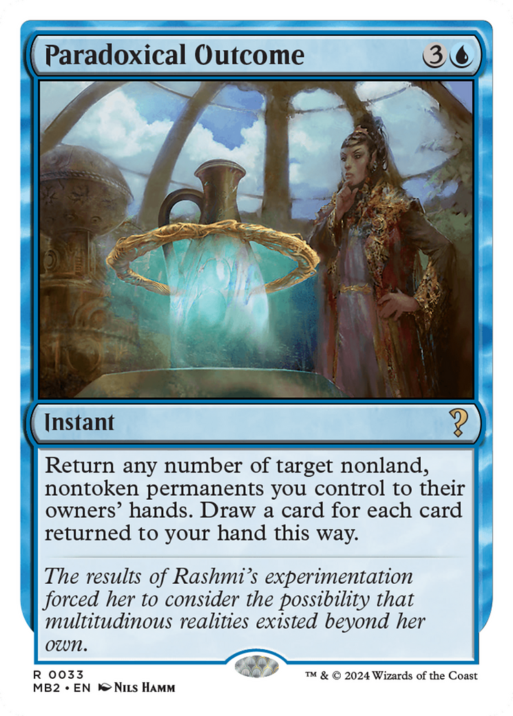 Paradoxical Outcome (White Border) (MB2-033) - Mystery Booster 2