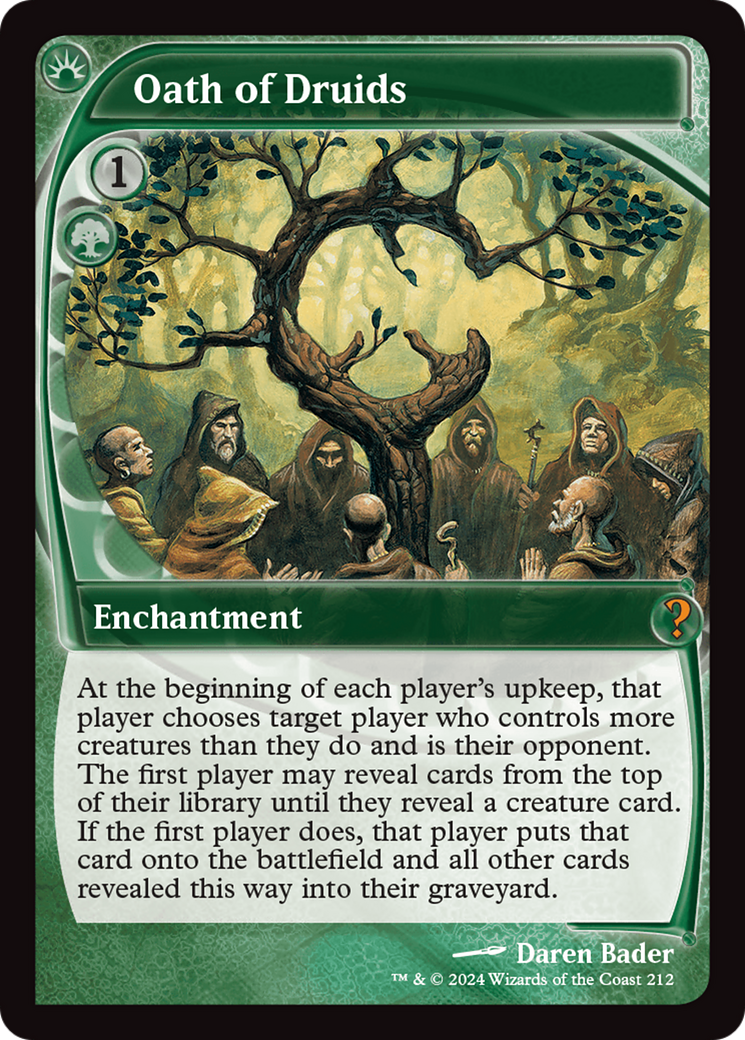 Oath of Druids (Future Sight) (MB2-212) - Mystery Booster 2