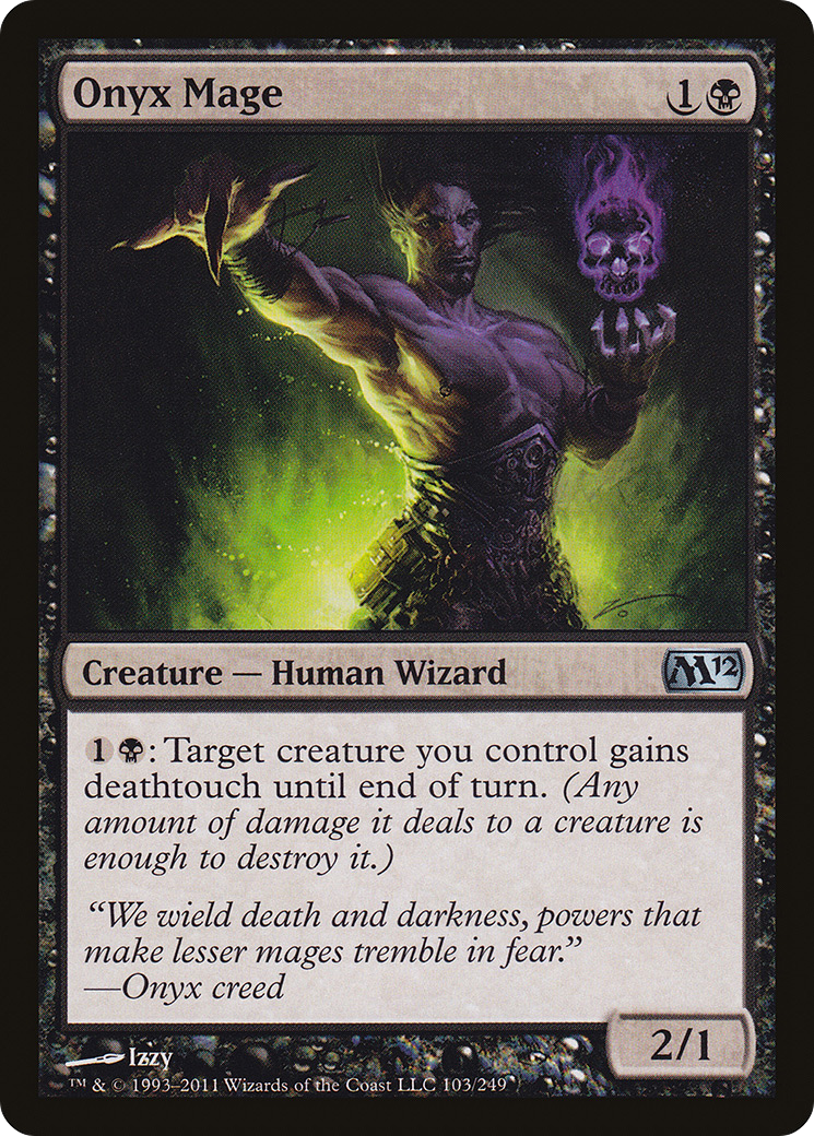 Onyx Mage (M12-103) - Magic 2012 Foil