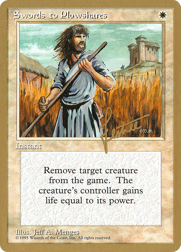 Swords to Plowshares - 1996 Bertrand Lestree (4ED) (WCD-) - Pro Tour Collector Set