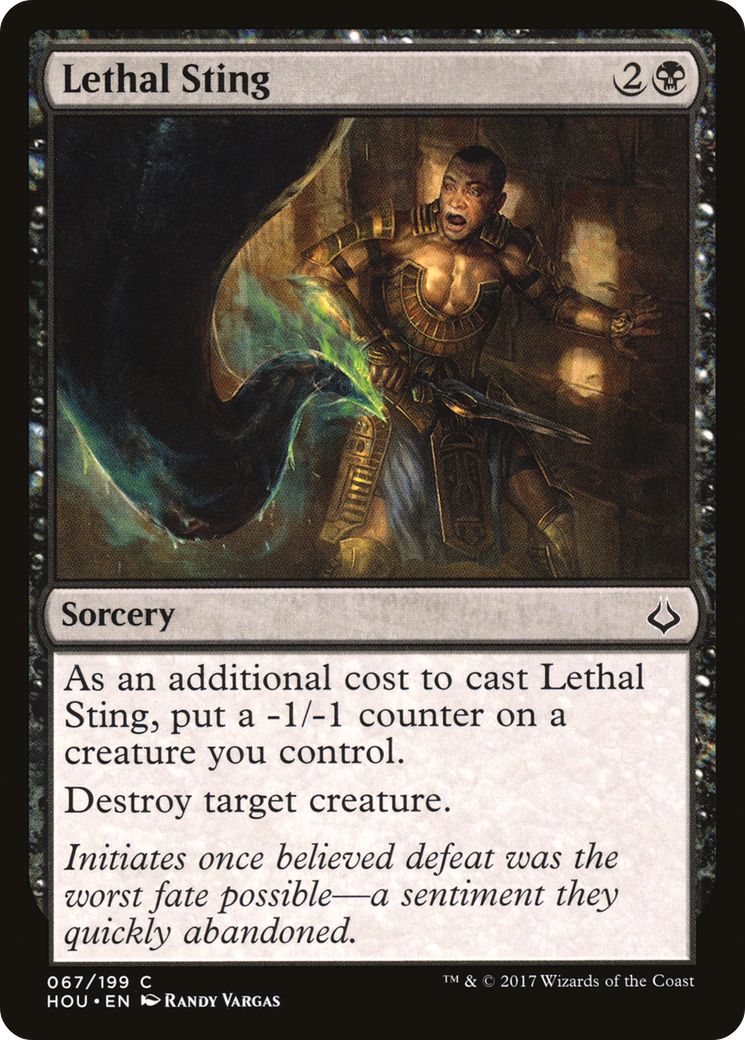 Lethal Sting (HOU-067) - Hour of Devastation Foil