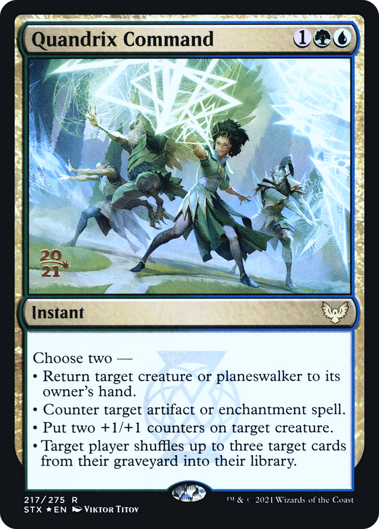 Quandrix Command (PRE-217) - Strixhaven: School of Mages Promos Foil