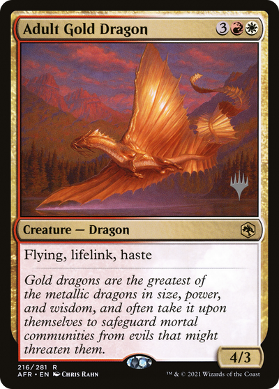 Adult Gold Dragon (Promo Pack) [Dungeons & Dragons: Adventures in the Forgotten Realms Promos]