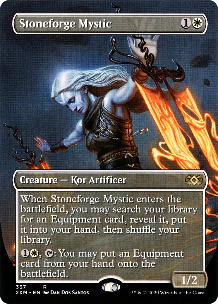 Stoneforge Mystic (Borderless) (2XM-337) - Double Masters (Borderless) Foil