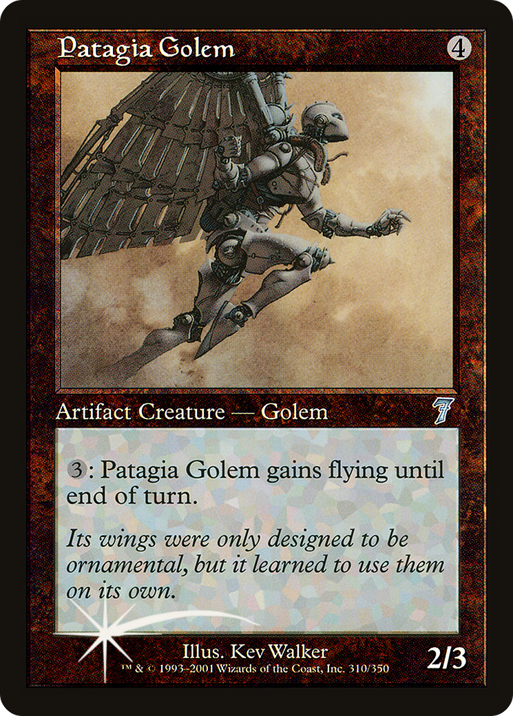 Patagia Golem (7ED-310) - 7th Edition Foil