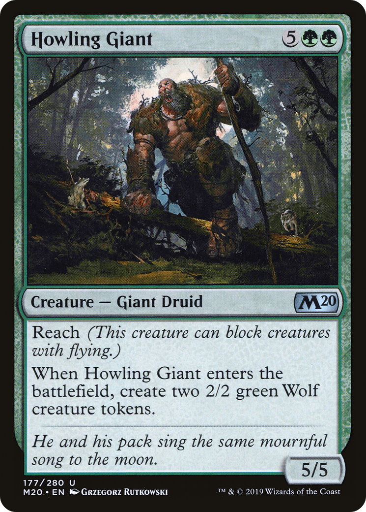 Howling Giant (M20-177) - Core Set 2020 Foil