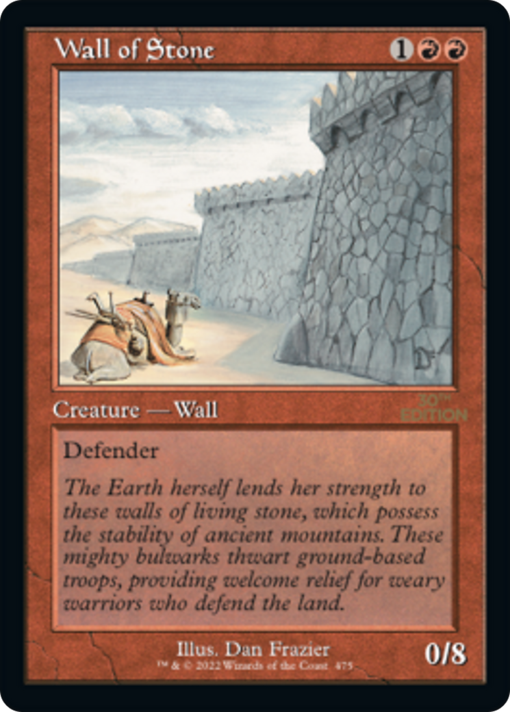 Wall of Stone (Retro Frame) (30A-475) - 30th Anniversary Edition