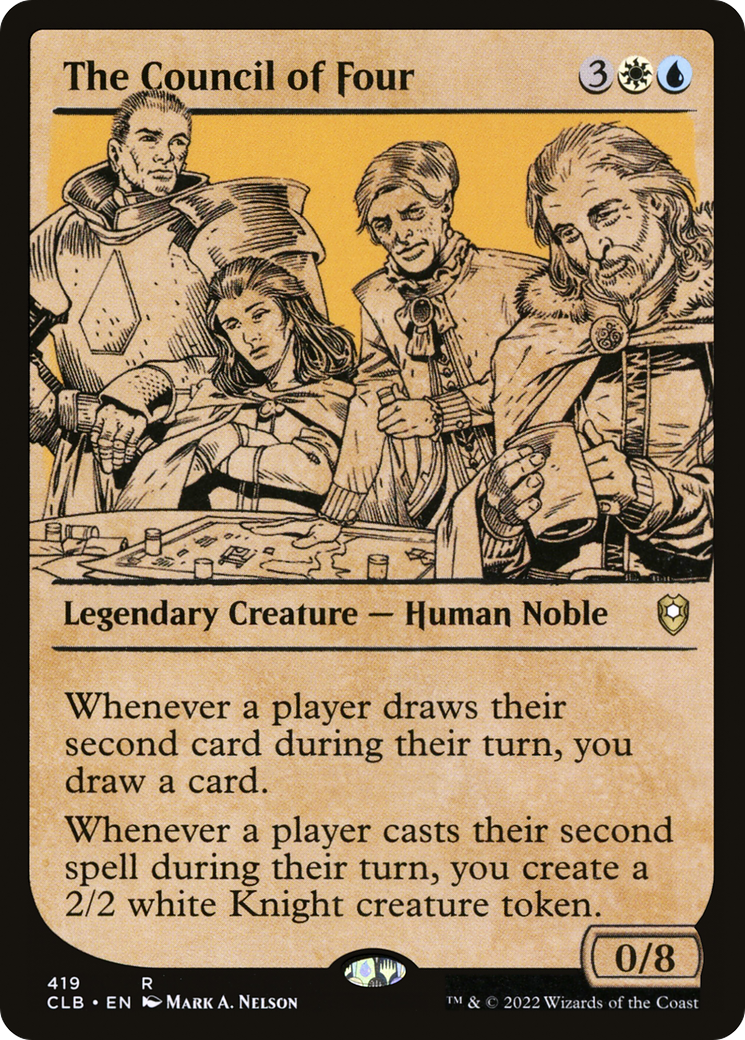 The Council of Four (Showcase) (CLB-419) - Commander Legends: Battle for Baldur's Gate: (Showcase) Foil